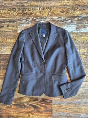 J.Crew Super 120's Wool Single-breast Two Button Blazer Flap Pocket Grey
